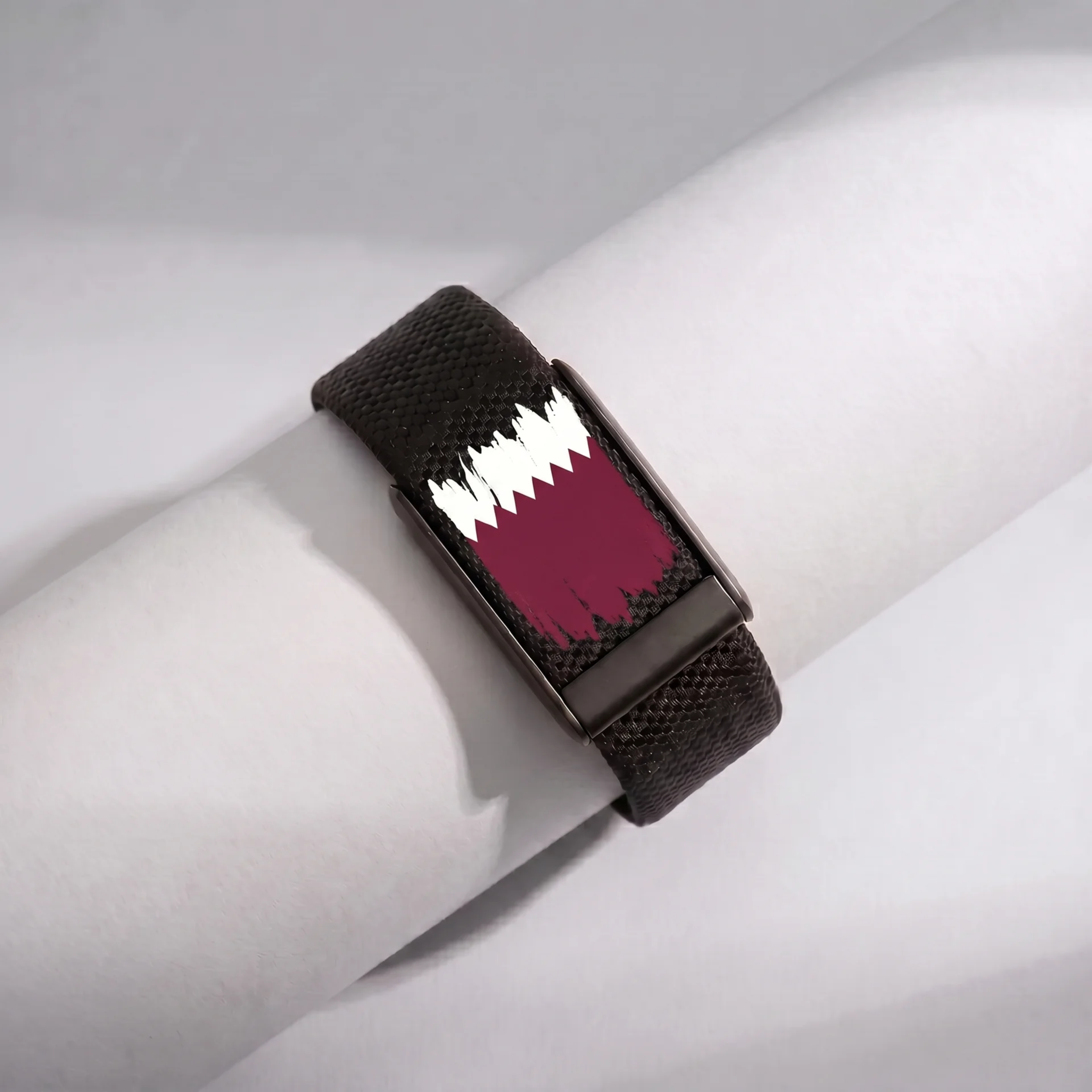 Qatar flag black