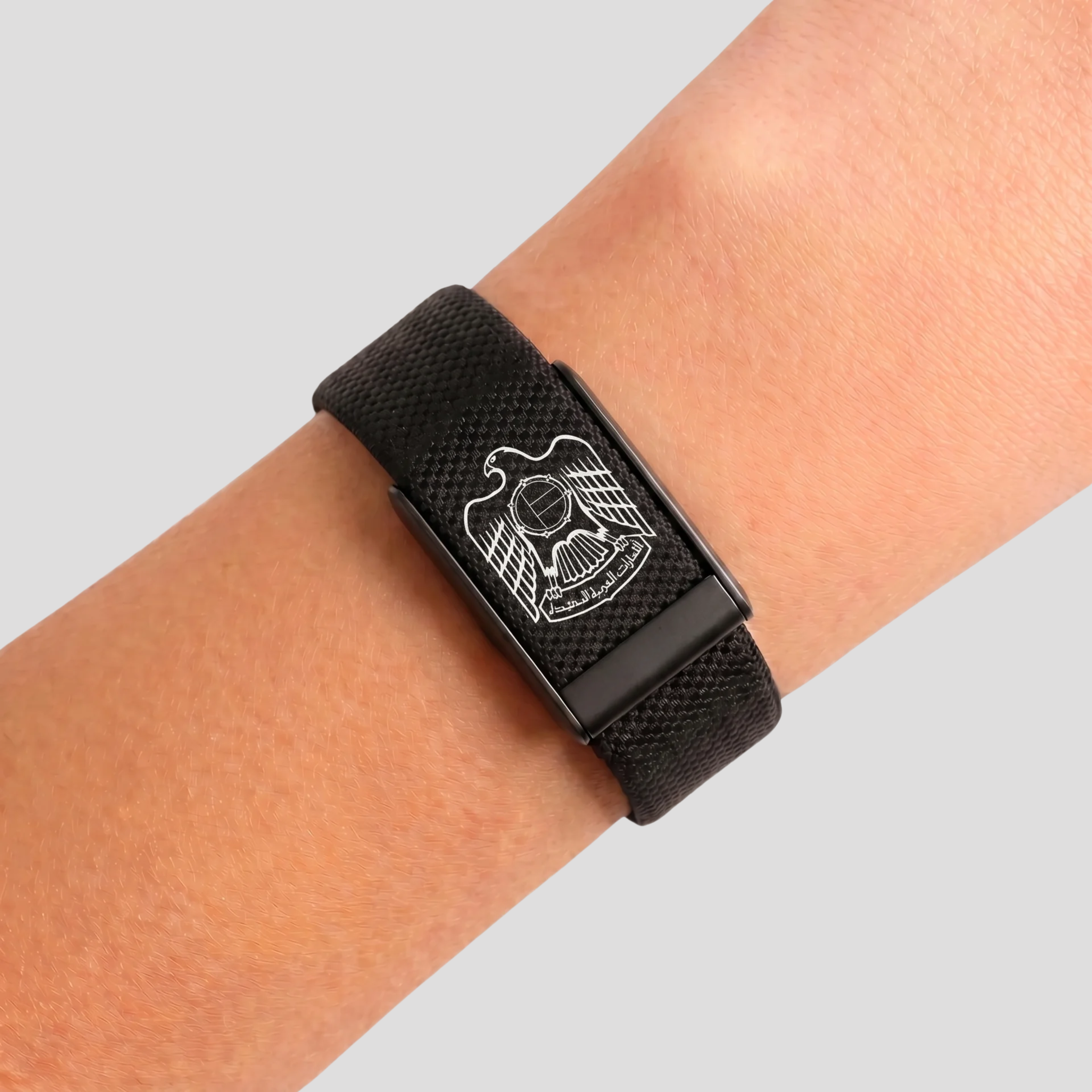 Golden emblem black