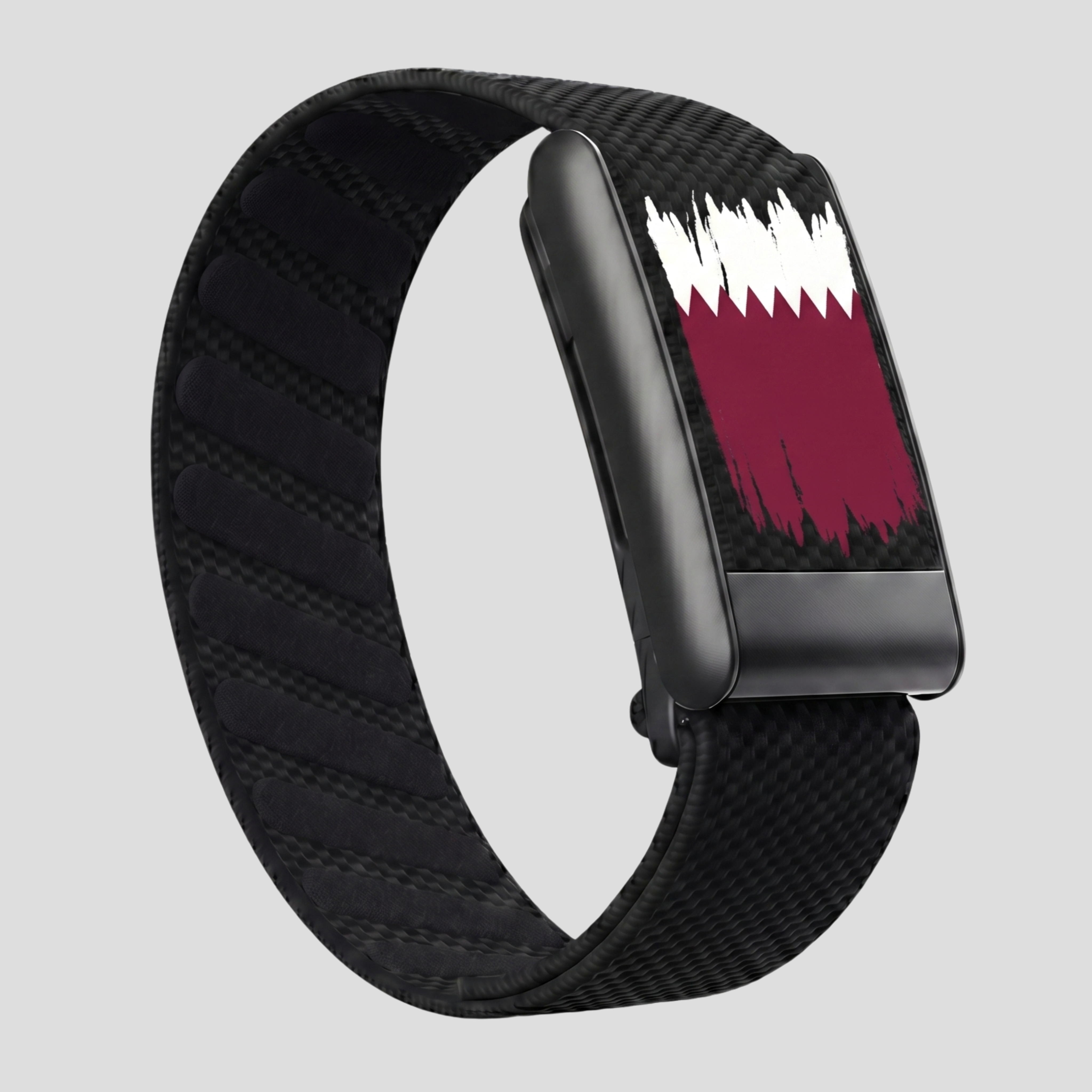 Qatar flag black
