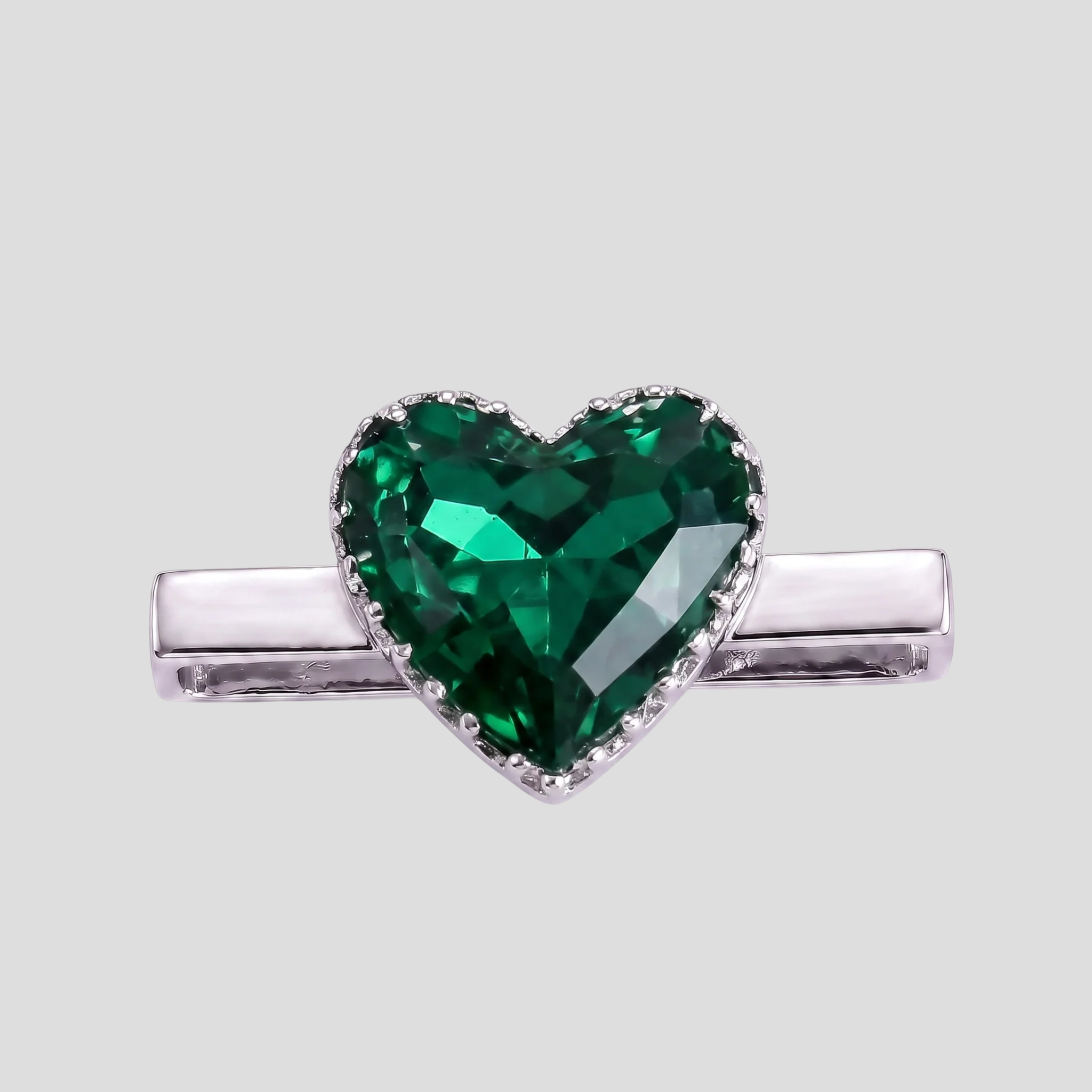 Emerald Hearts Charm