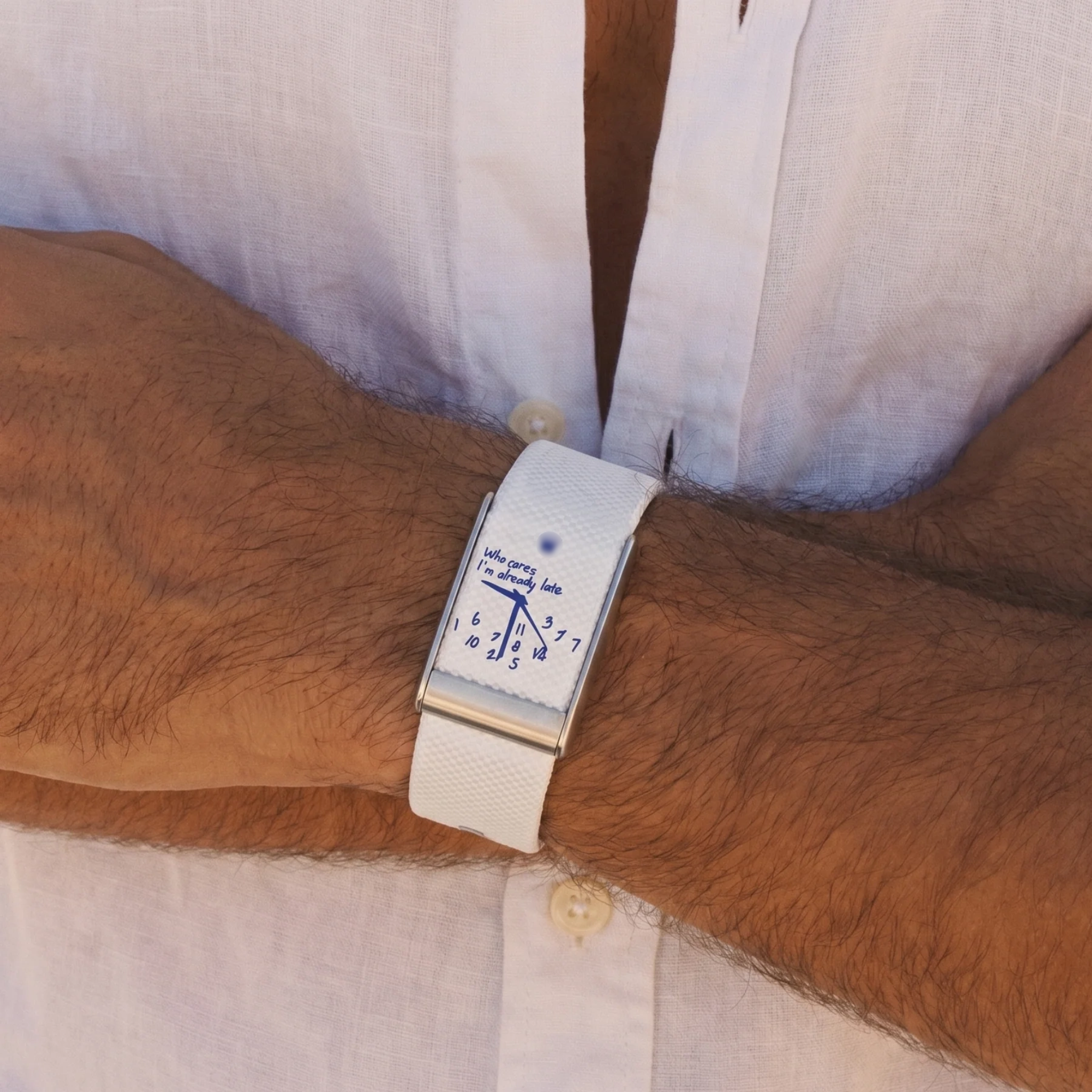 Being late white